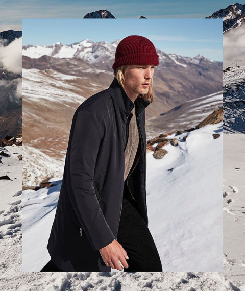Giorgio Armani Neve — photo 2, Giorgio Armani Neve, shot in Dolomites | soloprod, film and photography production company Milan Italy