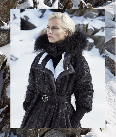 Giorgio Armani Neve — photo 4, Giorgio Armani Neve, shot in Dolomites | soloprod, film and photography production company Milan Italy