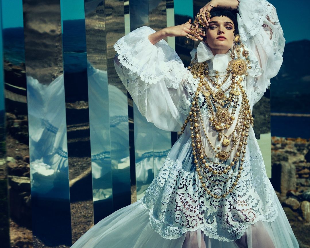 Dolce & Gabbana Alta Moda Nora — photo 2, Dolce & Gabbana, shot in Nora Sadinia | soloprod, film and photography production company Milan Italy