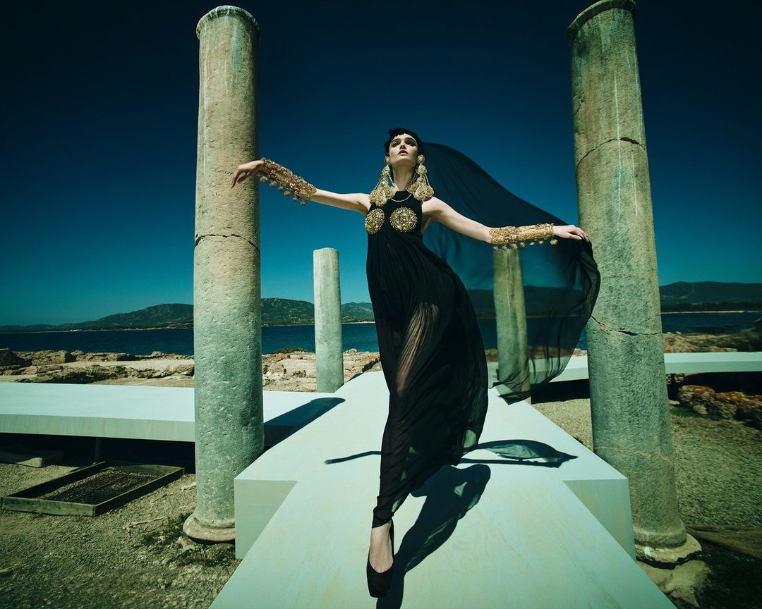 Dolce & Gabbana Alta Moda Nora — photo 3, Dolce & Gabbana, shot in Nora Sadinia | soloprod, film and photography production company Milan Italy